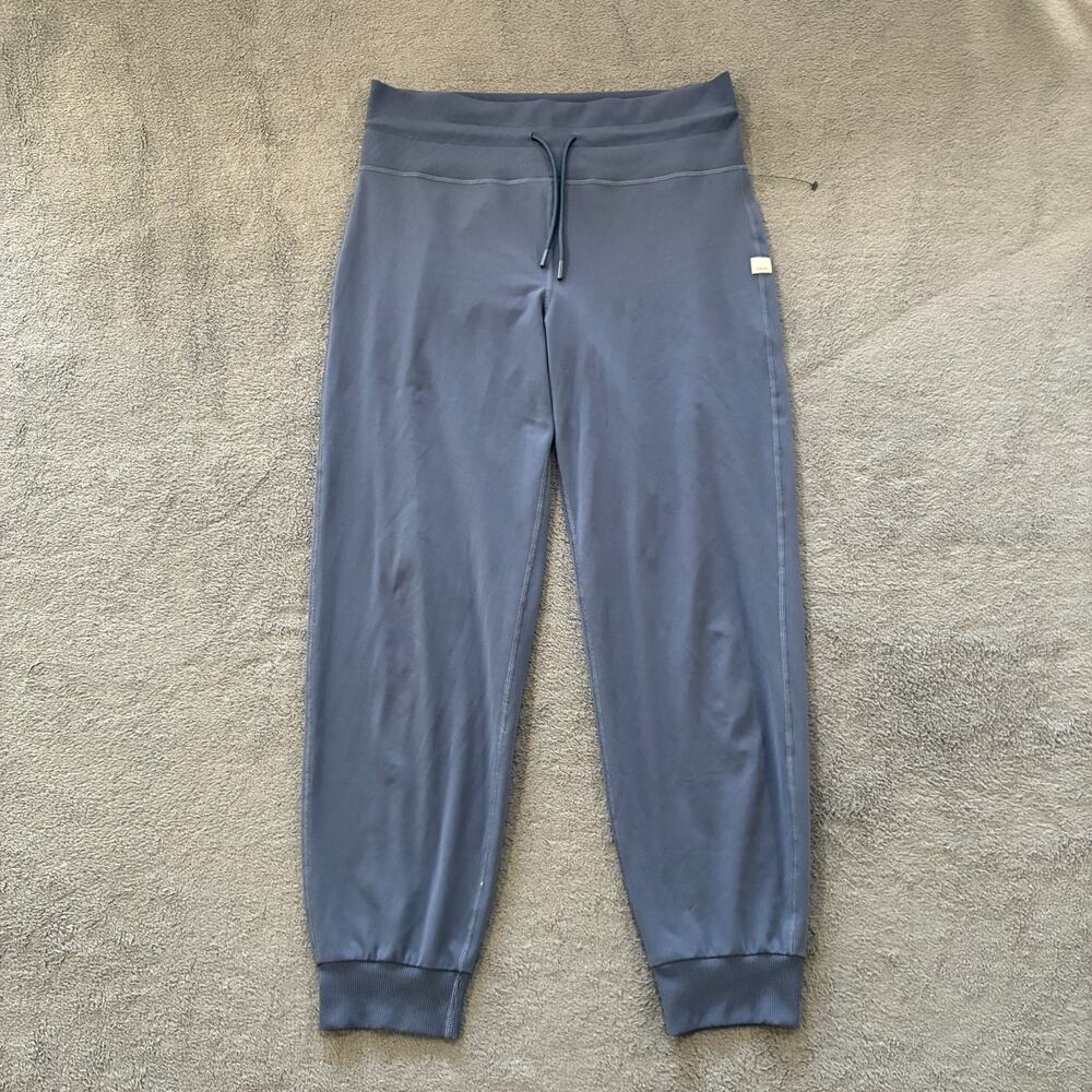 Vuori Daily Slate Blue Activewear High Rise Wide Ribbed Jogger Womens Size Large